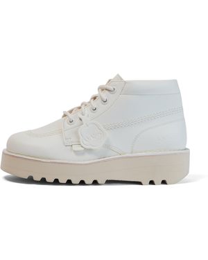 Kickers Adult Kick Hi Stack Leather Alternative - White