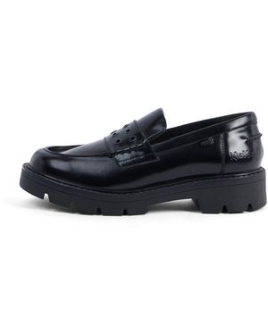 Kickers Adult Kori Loafer Rivet Leather - Blue