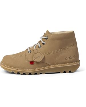 Kickers Adult Kick Hi Leather Sand - Natural