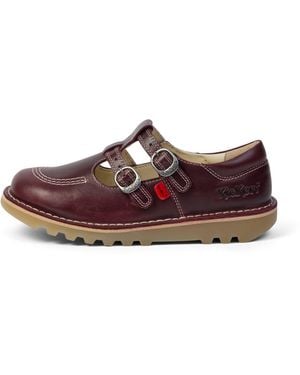 Kickers Adult Kick T-Double Leather Dark - Red