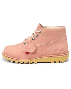 Kickers Adult Kick Hi Nubuck Light - Pink
