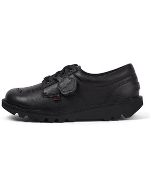 Kickers Adult Kick Lo Tab Leather Shoes - Black