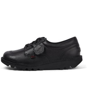 Kickers Adult Kick Lo Tab Leather Shoes - Black