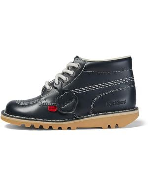 Kickers Adult Leather Kick Hi Core - Blue