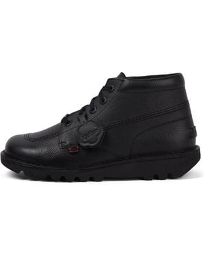 Kickers Adult Kick Hi Tab Leather Boots - Black