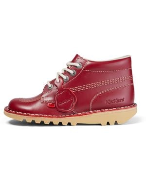 Kickers Adult Kick Hi Leather - Red
