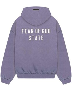 Fear Of God Homecoming Heavy Fleece Full Zip Hoodie - Purple