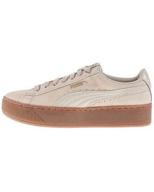 PUMA (Wmns) Vikky Platform 'Pebble' - White