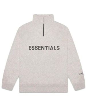 Fear Of God Fw20 Half Zip Pullover 'Oatmeal' - White