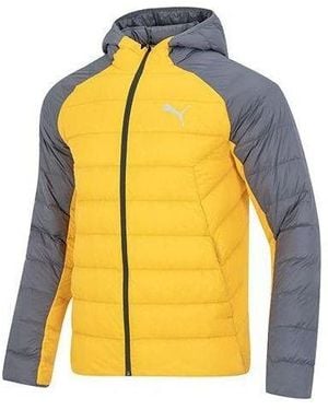 PUMA Pwrwarm Packlite Hd Jacket Logo - Yellow