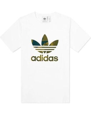 adidas Originals Casual Sports Short Sleeve - White