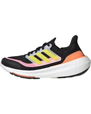 adidas Womens Ultraboost Ultra Boost Light Running Trainers Shoes - Black, Yellow, Black, Yellow, 8 Uk - Blue