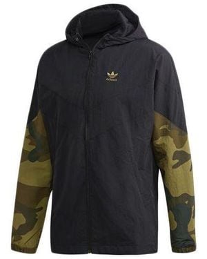 adidas Camouflage Windbreaker - Blue