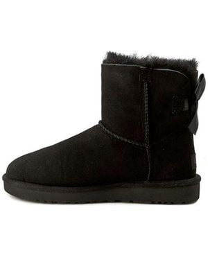 UGG (Wmns) Mini Bailey Bow Ii Classic Fleece Lined - Black