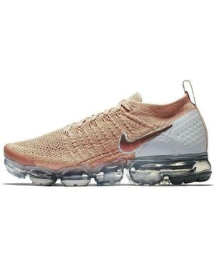 nike air vapormax flyknit 2 rose gold women's shoe