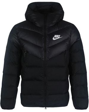 Nike Sportswear Down Fill Sports Hooded Down Jacket - Blue