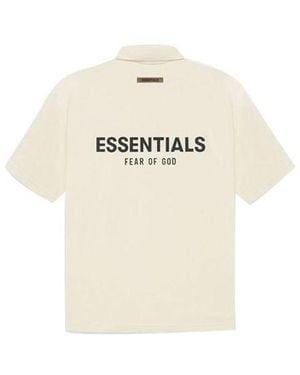 Fear Of God Ss21 Polo Shirt 'Buttercream' - Natural