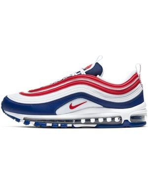 red white and blue air max 97 mens