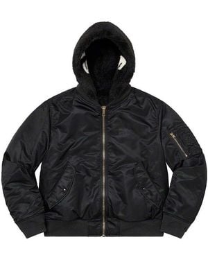 Supreme Faux Fur Reversible Ma-1 - Black
