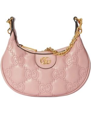 Gucci GG Matelassé Mini Shoulder Bag - Pink