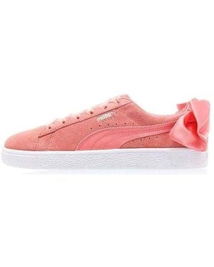 PUMA (Wmns) Suede Bow 'Shell' - Pink