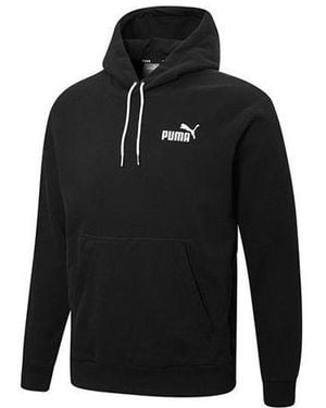 PUMA Ess + Contrasting Colours Chest Embroidered Logo - Black