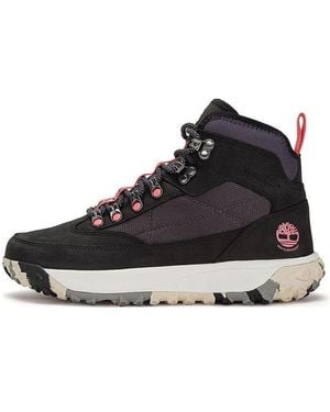 Timberland (Wmns) Greenstride Motion Mid Fabric And Leather Waterproof Hiking Boot - Black