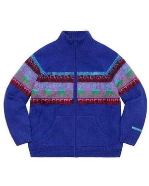 Supreme Chullo Windstopper Zip Up Jumper - Blue