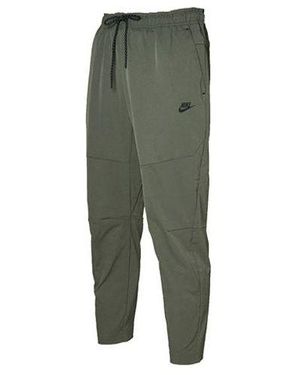 Nike Sportswear Straight Slim Fit Casual Sports Long Trousers - Green