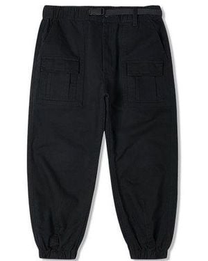 Converse Solid Color Woven Bundle Feet Lacing Casual Pants/Trousers - Black