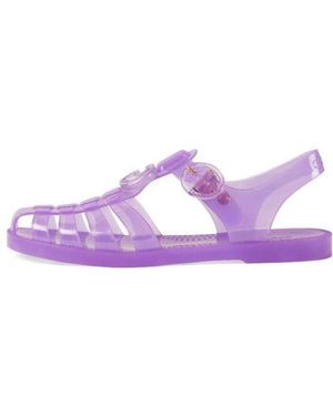 Gucci (Wmns) Embossed Flat Sandals - Purple
