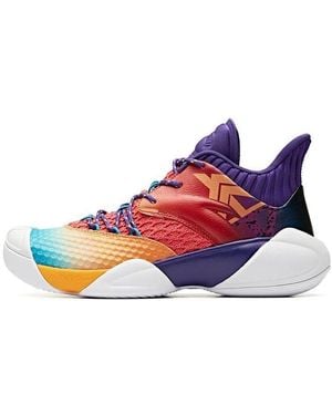 Anta Mid Top Basketball Shoes - Blue