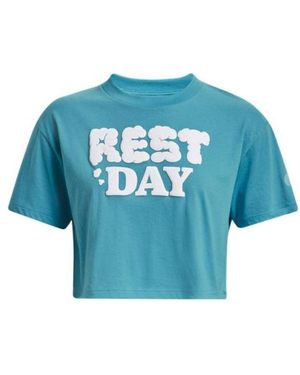 Under Armour (Wmns) Rest Day Crop T-Shirt - Blue