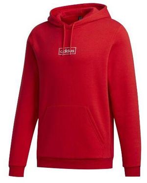 adidas Neo Series Small Logo Suede Pullover - Red