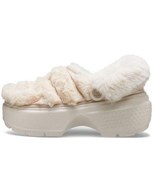 Crocs™ (Wmns) Stomp Quilted Clogs 'Stucco' - Natural