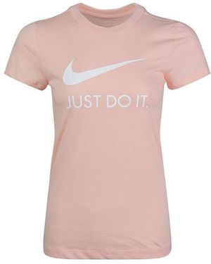 Nike (Wmns) Sportswear Jdi Slim Slim Fit Short Sleeve Washed Coral - Pink