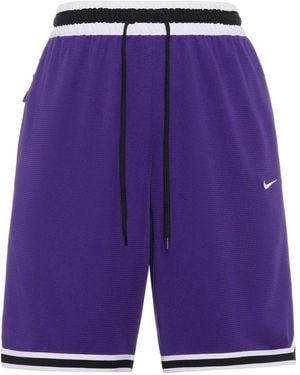 Nike Dri-Fit Dna Contrasting Colours Straight Shorts - Purple