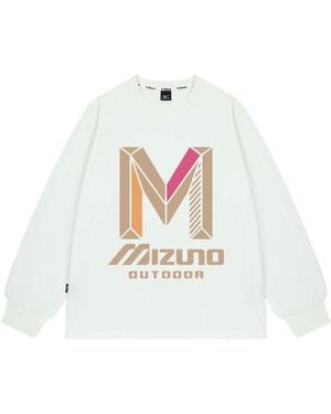 Mizuno Graphic Casual Long Sleeve T-Shirt - White
