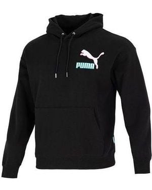 PUMA Colourblock Fandom Logo Hoodie - Black