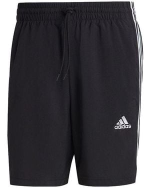 adidas Essentials 3 Stripes Shorts - Black