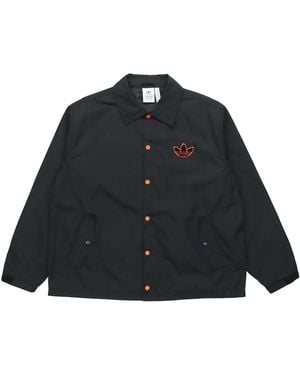 adidas Originals Big Trfl Jkt Athleisure Casual Sports Embroidered Logo Woven Jacket - Black