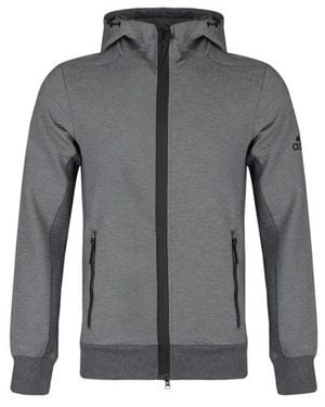 adidas Htt Double Knit Hooded Jacket - Gray