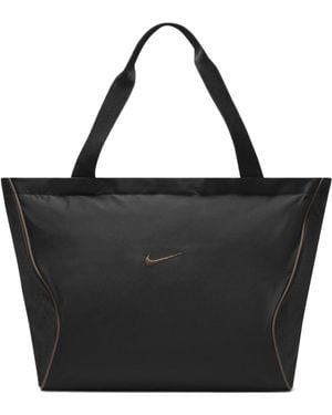 Nike Sportswear Essentials Series Athleisure Casual Sports Small Logo Fabric Shoulder Bag Black / Mineral Grey Handbag