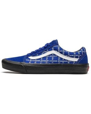 Vans Supreme X Old Skool Pro 'Logo Pattern - Blue