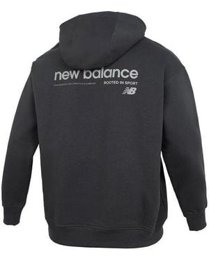 New Balance Embroidery Nb Logo Hoodie - Grey