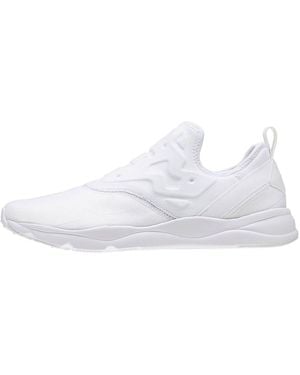 Reebok Furylite Slip-On Arch Running Shoes - White