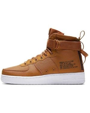 Nike Sf Air Force 1 Mid 'Desert Ochre' - Brown