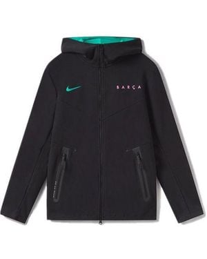 Nike Fc Barcelona Full-Length Zipper Jacket - Blue