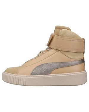 Puma high tops womens khaki discount