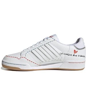 adidas Continental 80 Stripes 'Embroidered Flower' - White